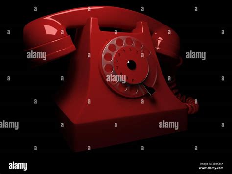 Stock Picture Of A Rotary Dial Landline Telephone Hi Res Stock