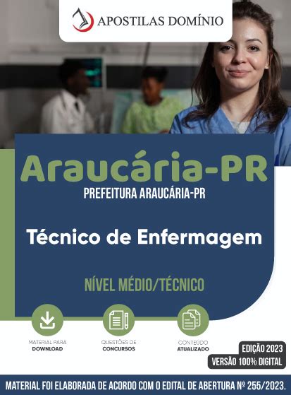 Apostila Prefeitura Arauc Ria Pr T Cnico De Enfermagem