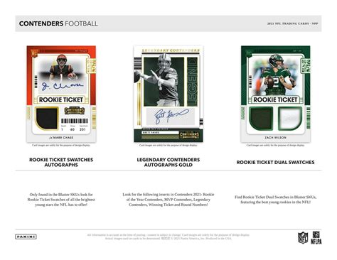 2021 Panini Contenders Football Jumbo Value Pack Emerald Parallels