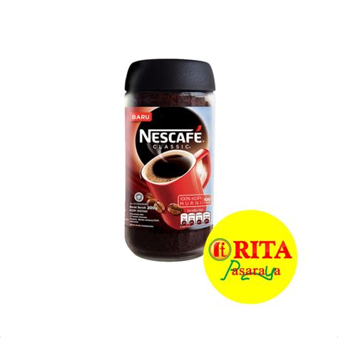 Jual Nescafe Classic Kopi Instan Botol 200 Gr Shopee Indonesia