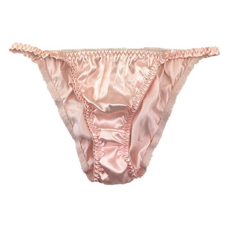 4 Pcs Lot Womens Sexy Satin String Bikini Briefs Panties Fashion Underwear S 2XL EBay