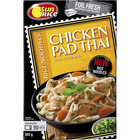 Sunrice Chicken Pad Thai Rice Noodle G Woolworths