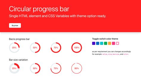 Circular Progress Bar With Single HTML CSS By Wrraptheme CodeCanyon