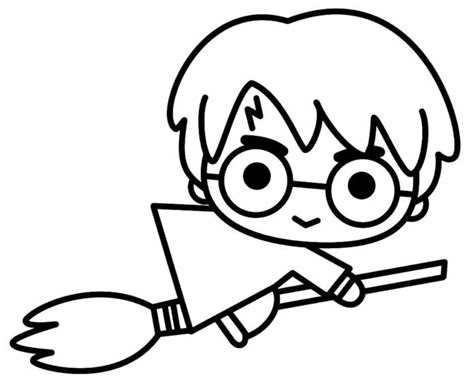 Harry Potter Para Desenhar - Desenhos de Harry Potter para Colorir e Imprimir - Aprender a Desenhar