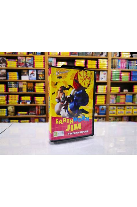 Игра Earthworm Jim SMD 16-bit купить Червяк Джим 16 бит - ShowGames.ru