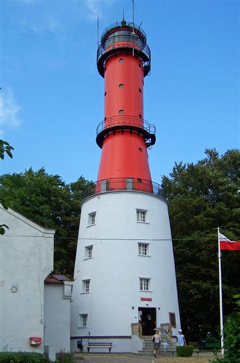 Rozewie Poland The Rozewie Lighthouse Was Built In Leaning