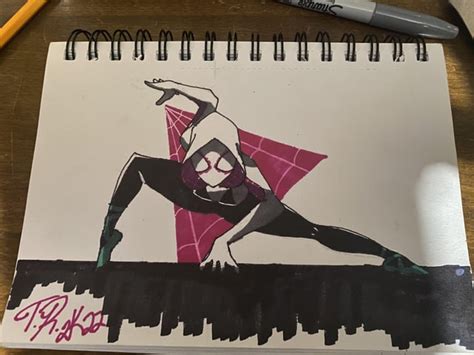 Spider-Gwen fan art by me. : r/Marvel