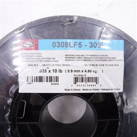 Harris 0309lf5 309l Welding Wire Stainless Steel Spool 0035 X 10 Lb