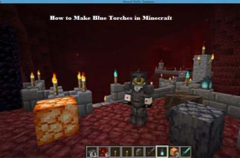 How To Make Blue Torches In Minecraft With Easy Steps Genuizmedia