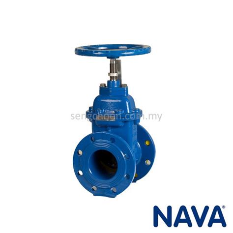 Nava Epoxy Coated Ductile Iron Nrs Gate Valve Pn16 Flanged 831a Sengchoon