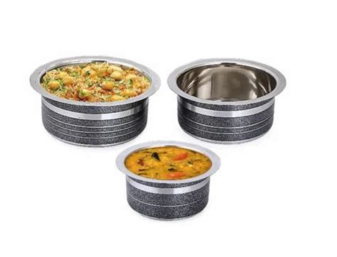 Capacity 2000 ML 2 Pieces Stainless Steel Tope Set For Home At Rs 398