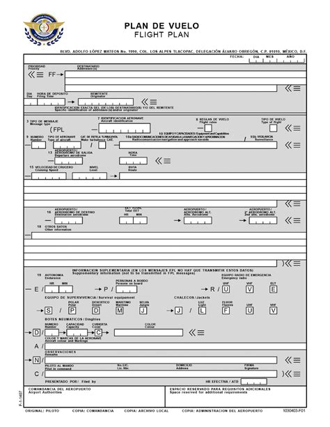 Fpl Form Afac Plan De Vuelo Navegaci N A Rea Studocu