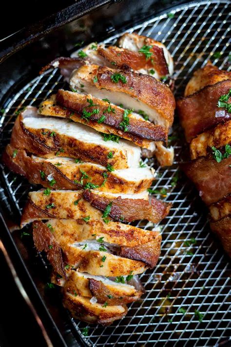 Air Fryer Bacon Wrapped Chicken Breast Tasty Air Fryer Recipes