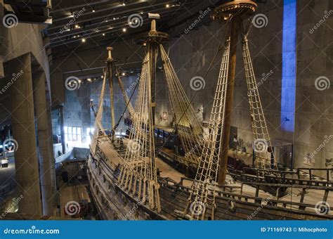 Nave Antigua En El Museo Estocolmo De Los Vasos Foto De Archivo