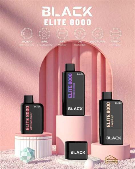 Black Elite 8k Puffs Pods Mint Lazada Ph