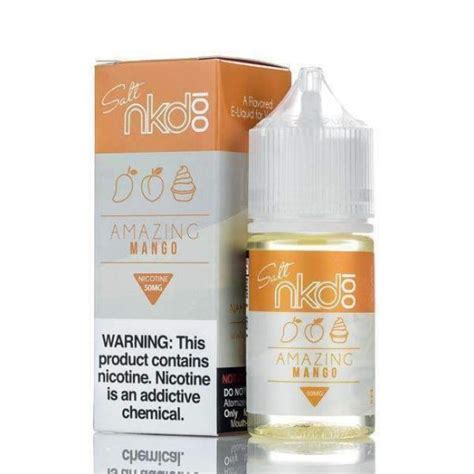 Amazing Mango By Nkd 100 Salt E Liquid Naked Nic Salt The Best Vape