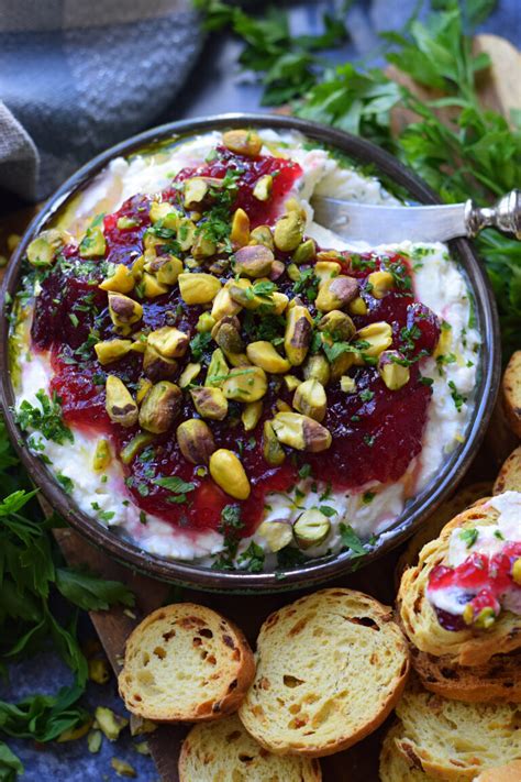 Cranberry Whipped Feta Dip Julia S Cuisine