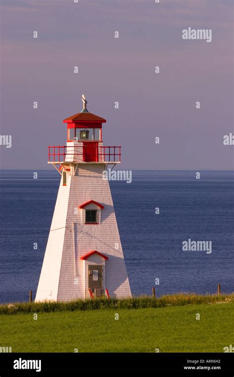 Cape Tryon Lighthouse Prince Edward Island Canada Stock Photo Alamy