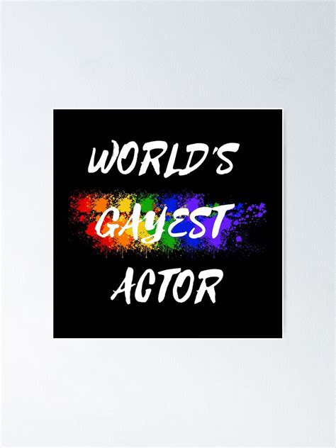 P Ster El Actor M S Gay Del Mundo Rainbow Color Splash Para Actores Gay Para El Mes Del Orgullo