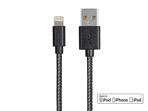 Monoprice Monofilament Braided Apple MFi Certified Lightning To USB