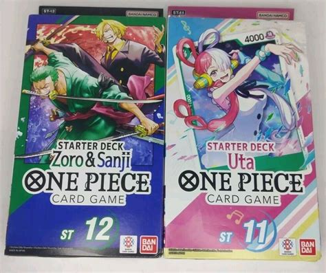 One Piece Tcg Zoro And Sanji Starter Deck St And Uta Deck St