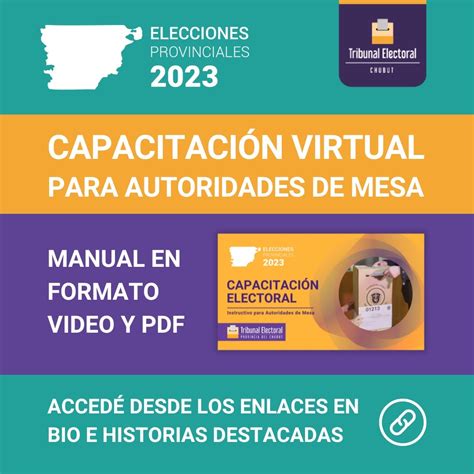 Tribunal Electoral del Chubut Capacitación virtual para autoridades