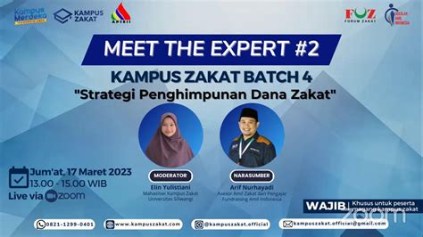 Meet The Expert 2 Strategi Penghimpunan Dana Zakat YouTube