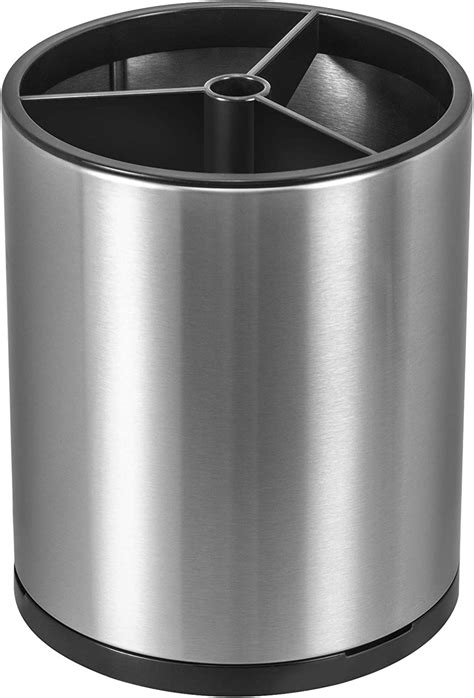 Nieifi Extra Large Stainless Steel Kitchen Utensil Holder With Drain