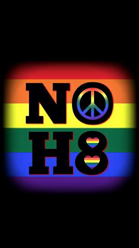 No H8 Acceptance Lgbtq Life Love Peace People Pride Rainbow