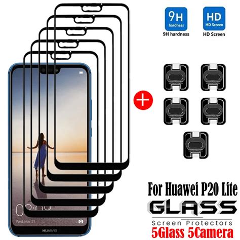 Funda Completa De Vidrio Templado Con Pegamento Para Huawei P Lite