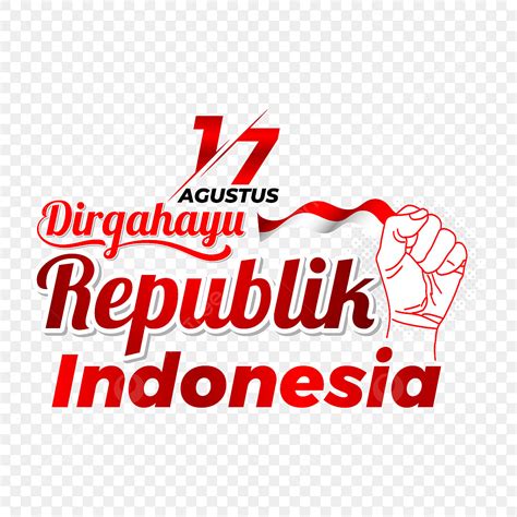 Gambar Tipografi Dirgahayu Republik Indonesia Ilustrasi Tangan 17 Agustus Tipografi Tulisan