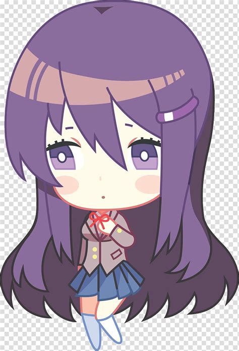 Doki Doki Literature Club Chibi Art Yuri Chibi Transparent Background