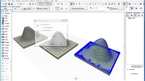 The Archicad Morph Tool Modifying The Segmentation Level Of A Morph