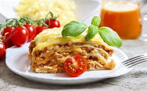 Lasagna, traditional italian dish — Stock Photo © agneskantaruk #28762639