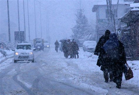 Fresh Snowfall In Kashmir Brings Relief From Freezing Temperatures