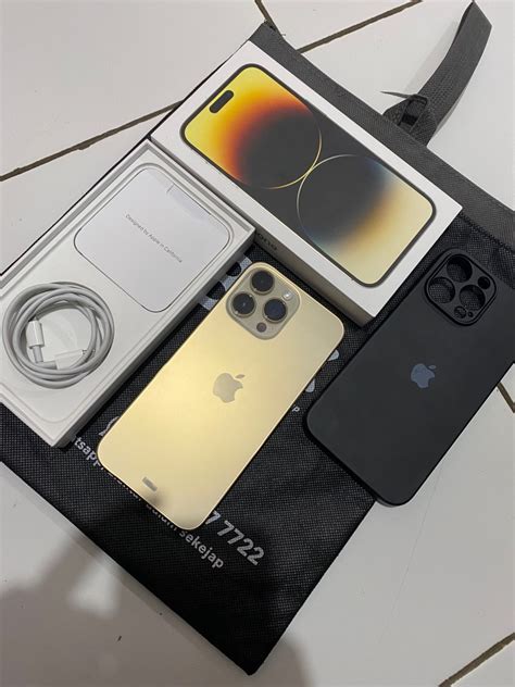 Iphone Promax Gb Gold Resmi Ibox Belum Sebulan Pakai Invoice Ada