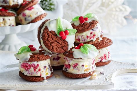 Festive Ice Cream Sandwiches Recipe In 2023 Christmas Food Desserts