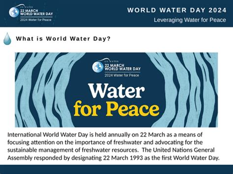 Assembly Un World Water Day 2024 Teaching Resources