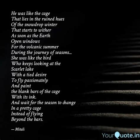 He Was Like The Cage That Quotes Writings By Mitali Gupta