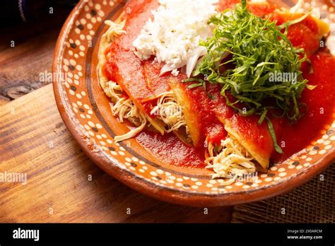 Entomatadas Also Known As Enjitomatadas A Typical Dish Of Mexican