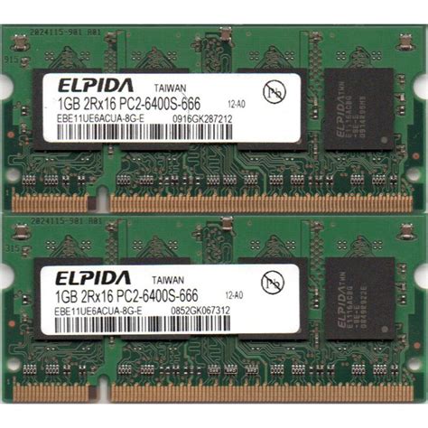 Elpida Pc S Ddr Gb X Gb So Dimm Pin