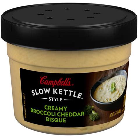 Campbells Slow Kettle Style Creamy Broccoli Cheddar Soup Hy Vee