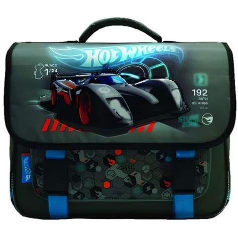 Bagtrotter Cartable Cm Gris Et Bleu Hot Wheels Gris Et Bleu