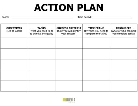 8 Action Plan Templates - Excel PDF Formats