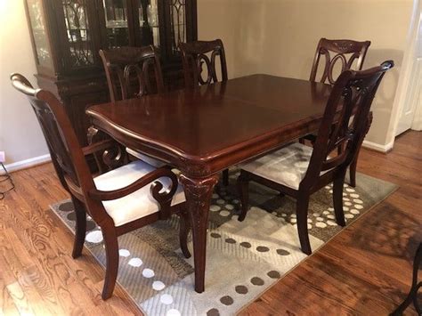 Used Dining Room Set New Cherry Wood Dining Table And Chairs Ruang