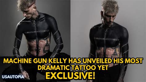 Machine Gun Kelly Debuts Upper Body Blackout Tattoo Youtube