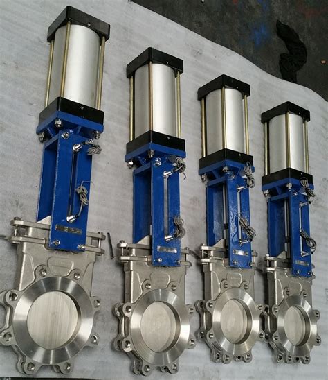 China Pneumatic Stainless Steel Knife Gate Valves Manufacturer And