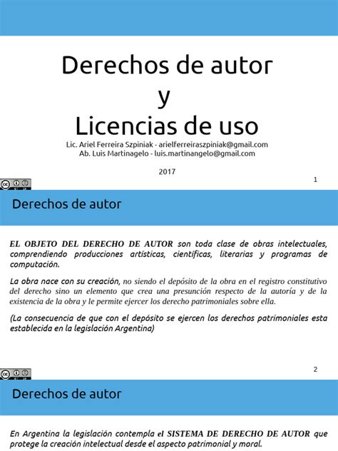 Derechos De Autor Y Licencias Cc Act 11 Pdf Derechos De Autor Creative Commons