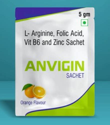 L Arginine Folic Acid Vit B And Zinc Sachet Packaging Size Gm At Rs