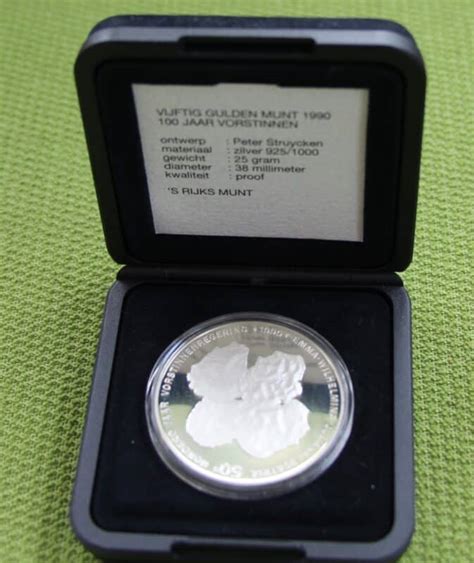 50 Gulden 1990 100 Jaar Vorstinnen Proof Frisia Numismatica